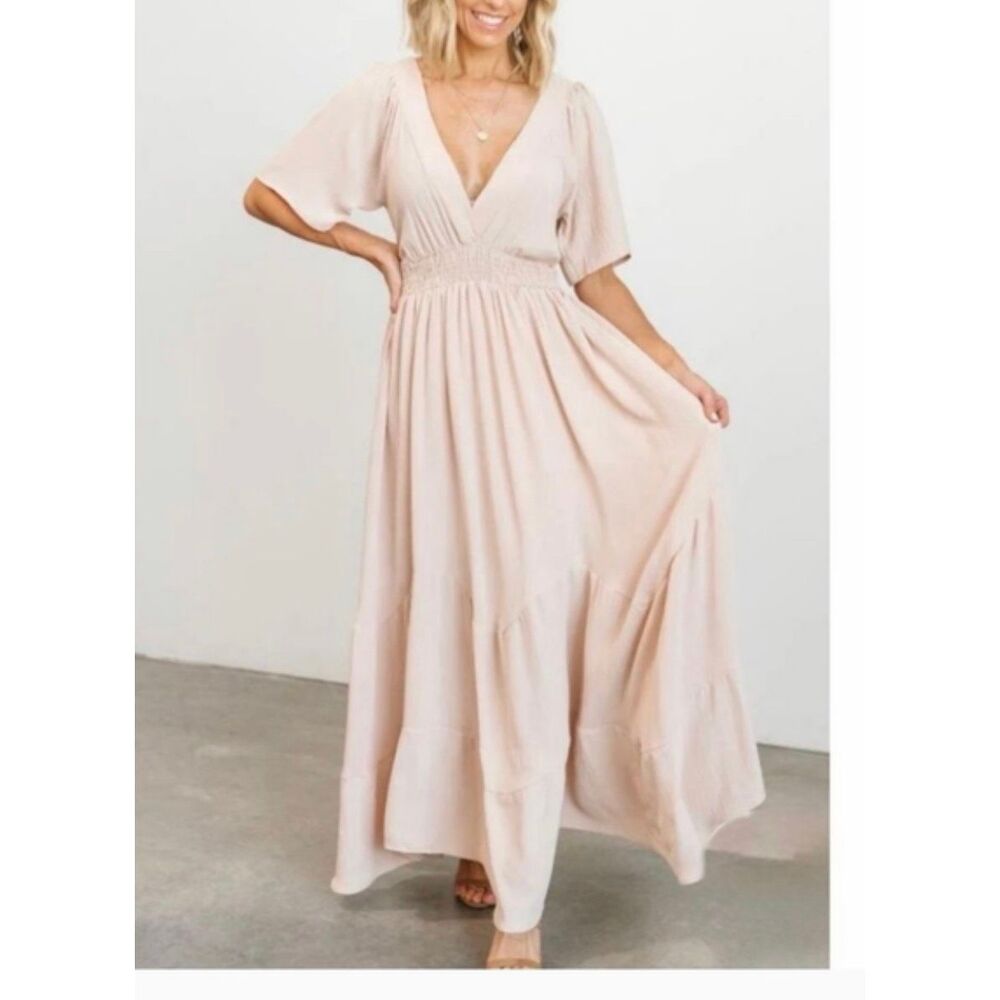 Baltic Born‎ Delilah Maxi Dress XL Blush NWT